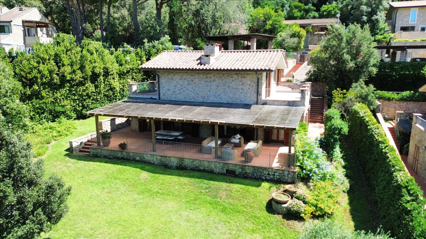 Villa a Punta Ala, Toscana con giardino e vista golf