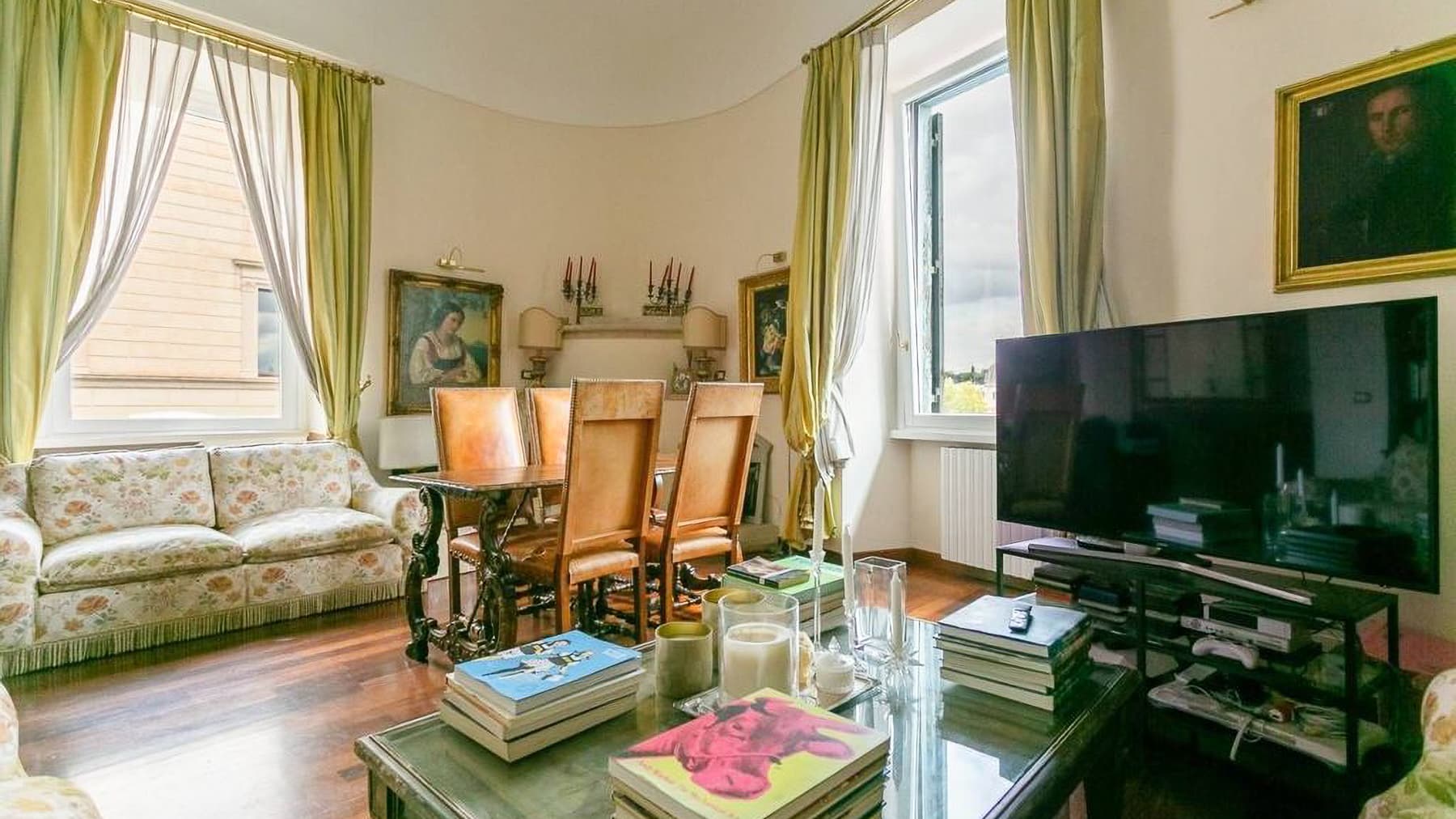 Spacious Rome Apartment with Fireplace in Lazio