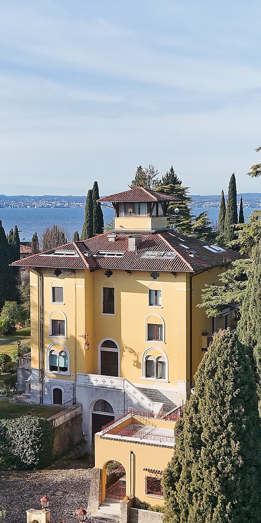 Portion of Villa Callas in Sirmione, Lake Garda