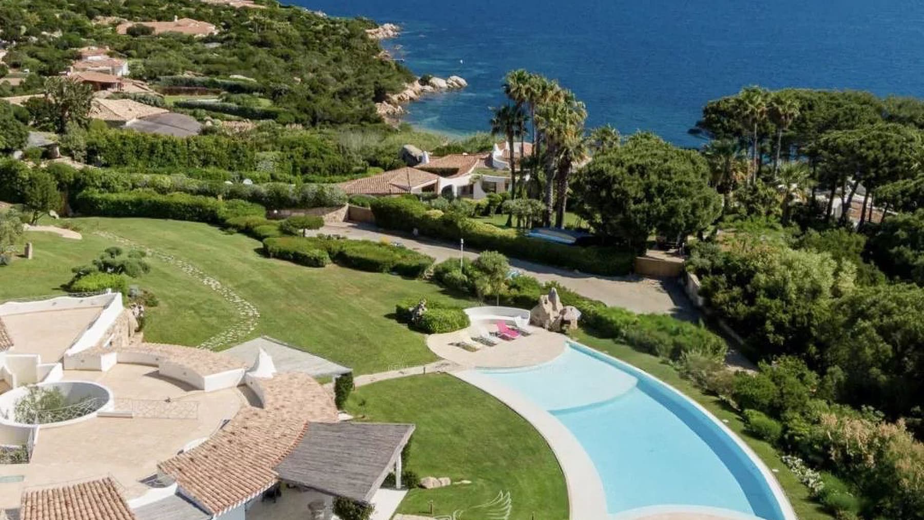 Villa con piscina e vista mare a Palau, Sardegna