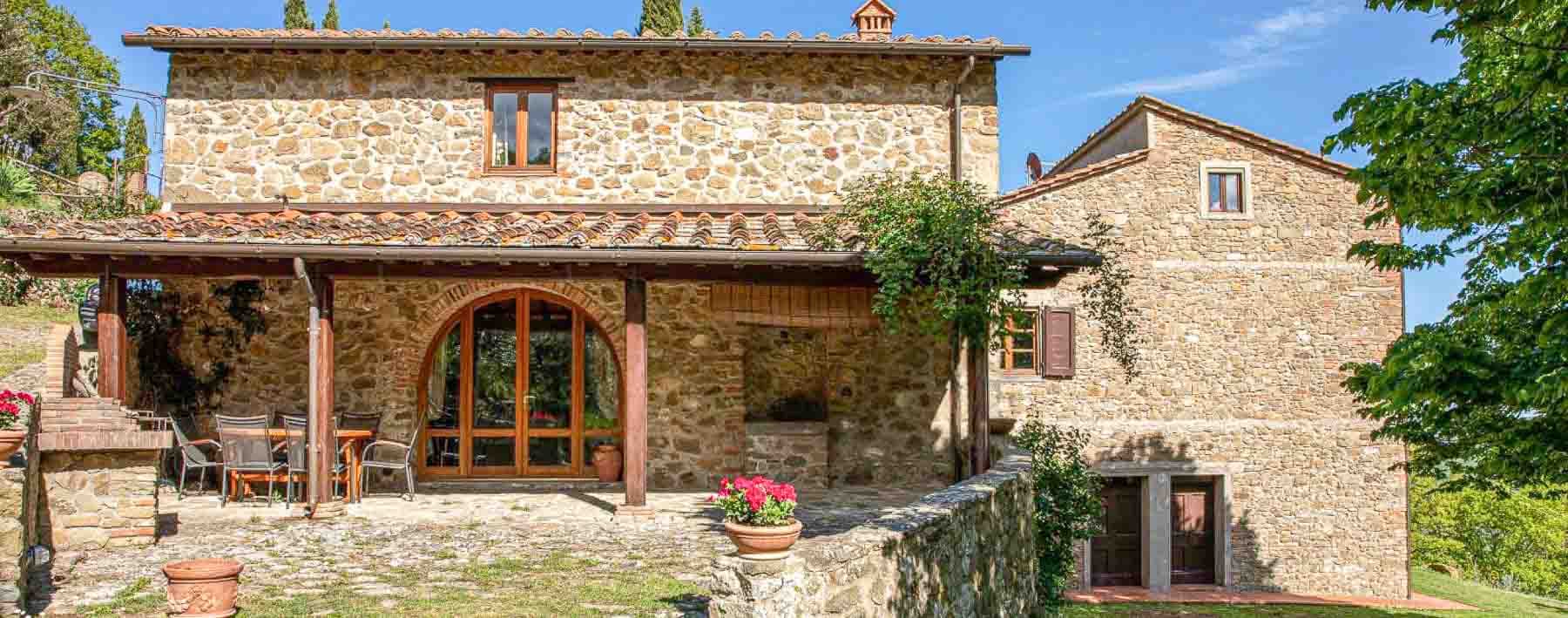 Casale panoramico nel Chianti, Gaiole in Toscana