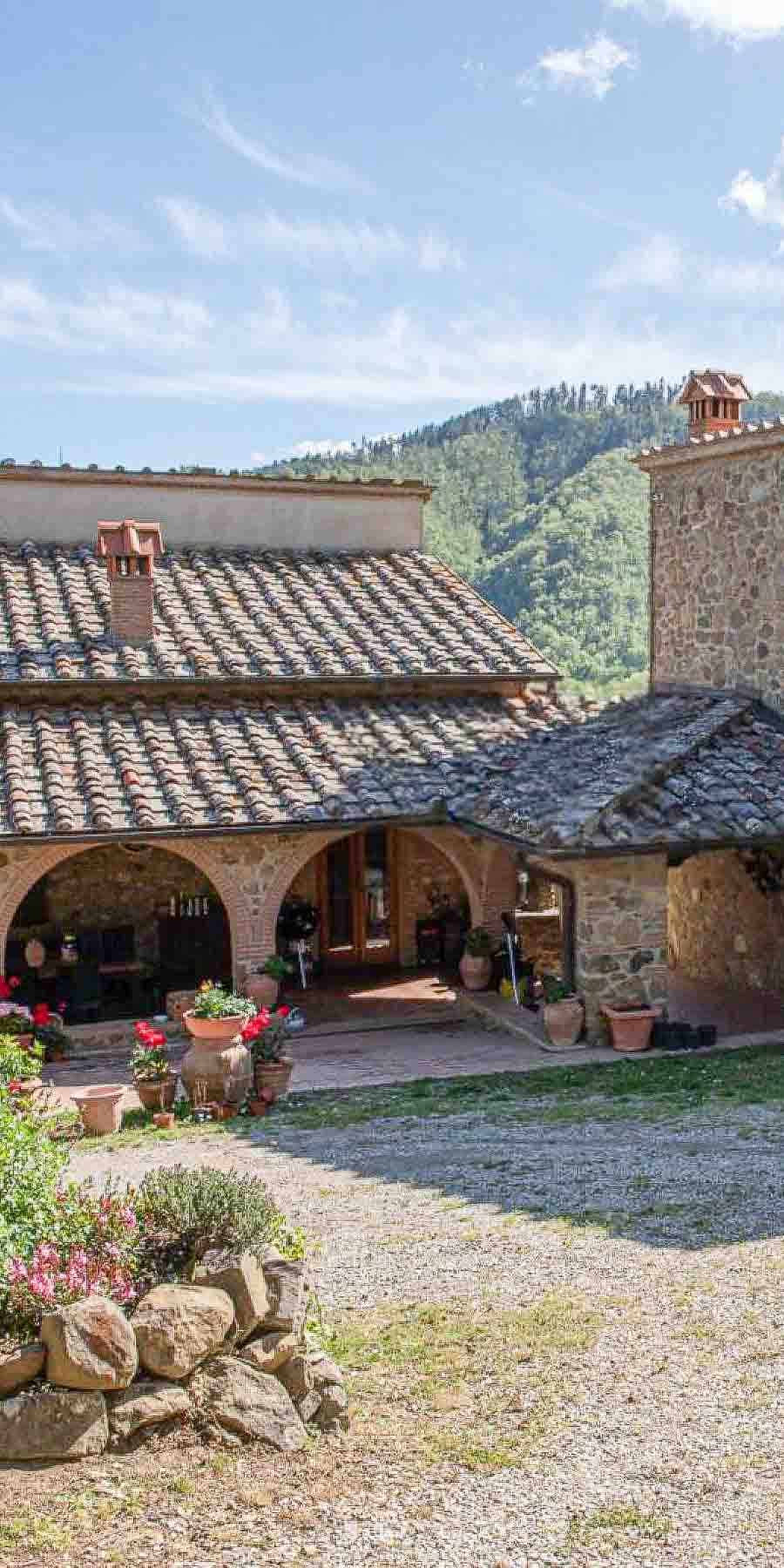 Casale panoramico nel Chianti, Gaiole in Toscana