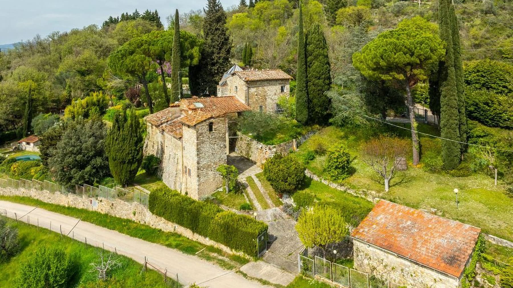 Casale con Piscina e Giardino a Bagno a Ripoli, Toscana