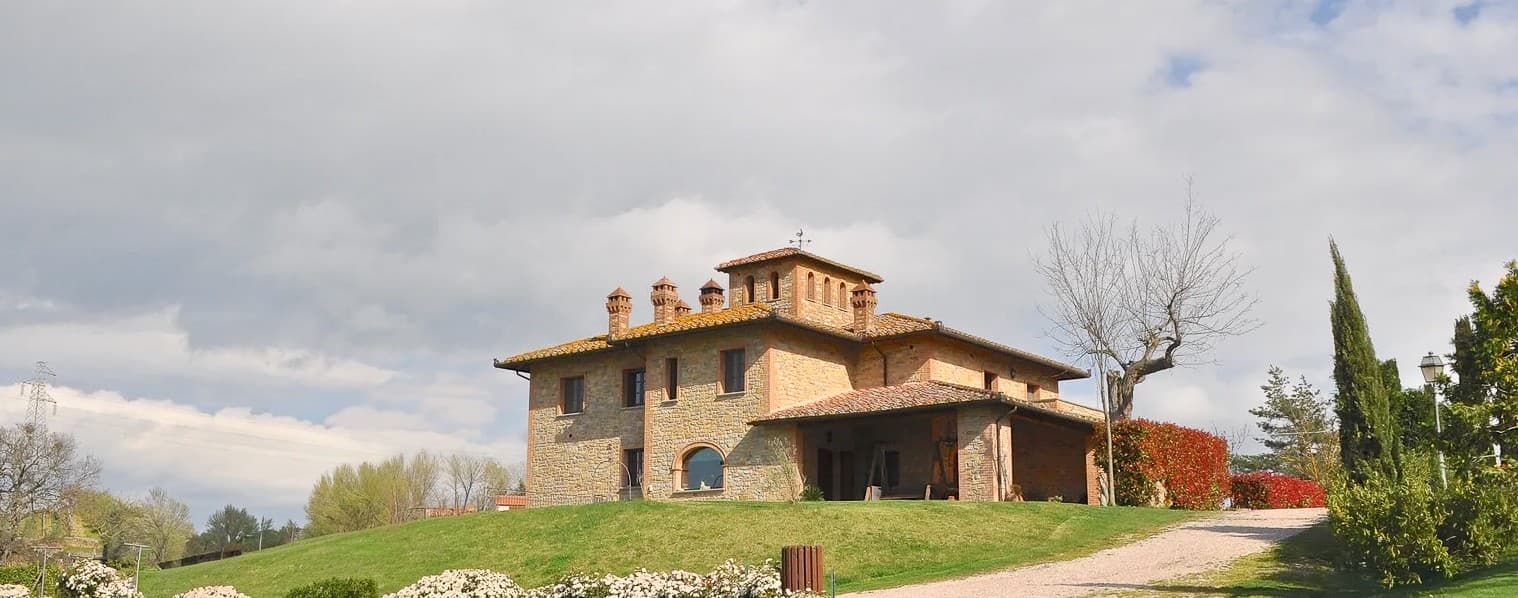 Casale panoramico a Castiglione del Lago, Umbria