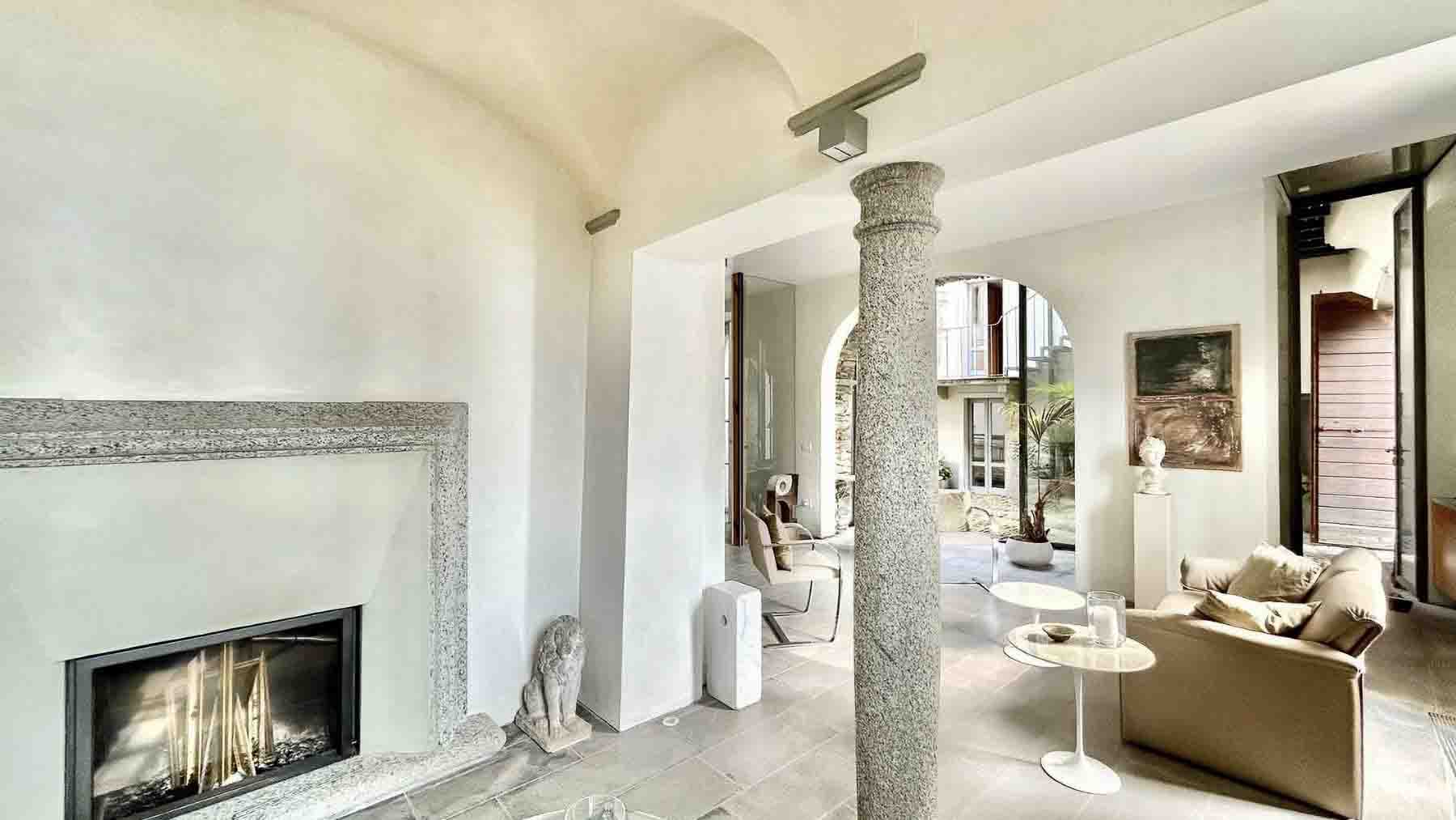 Villa con giardino a Oggebbio, vista Lago Maggiore