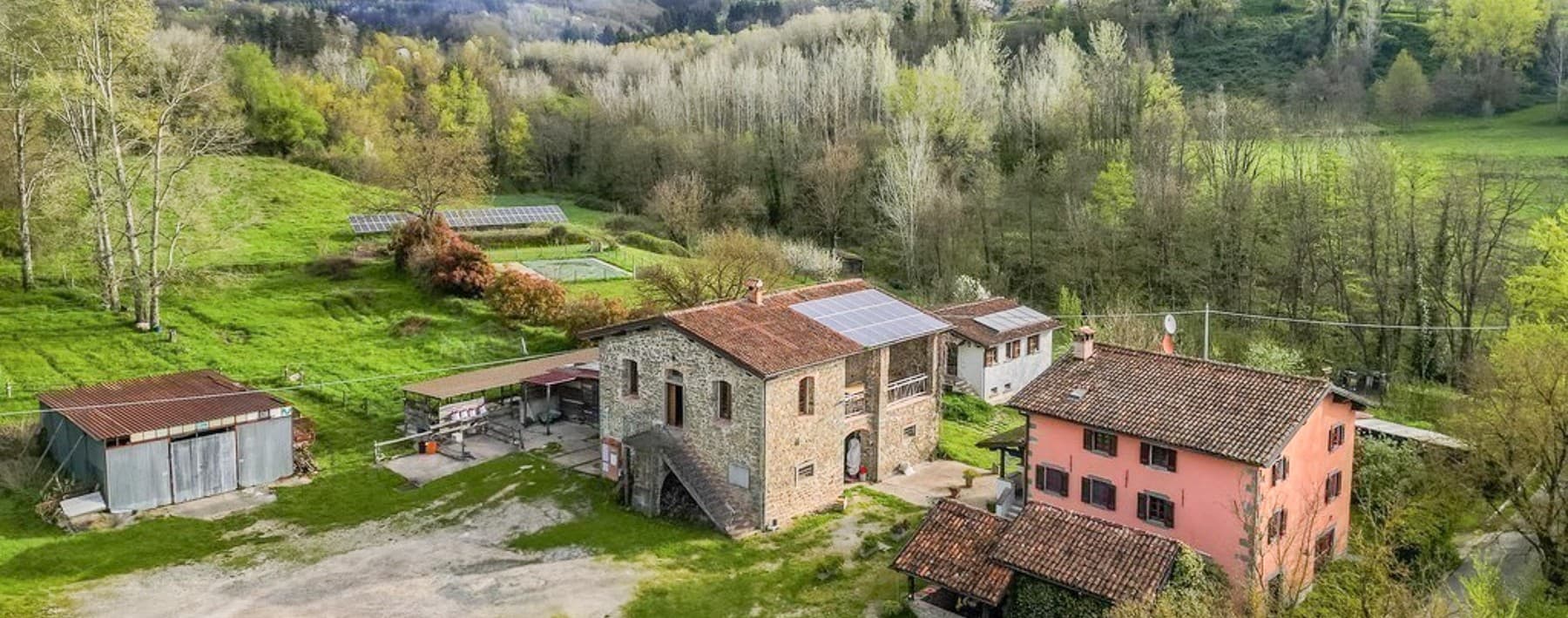 Agriturismo nei paesaggi della Garfagnana, Toscana