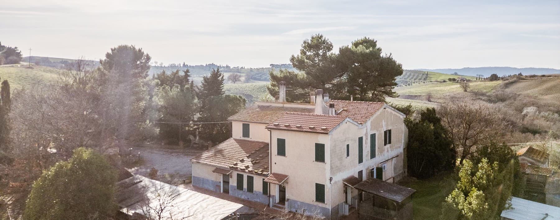 Agriturismo nelle colline di Cinigiano, Toscana