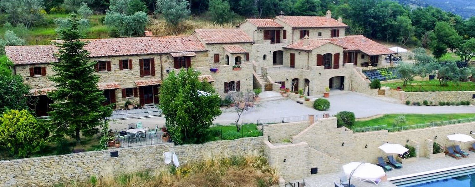 Villa panoramica a Cortona, nel cuore della Toscana