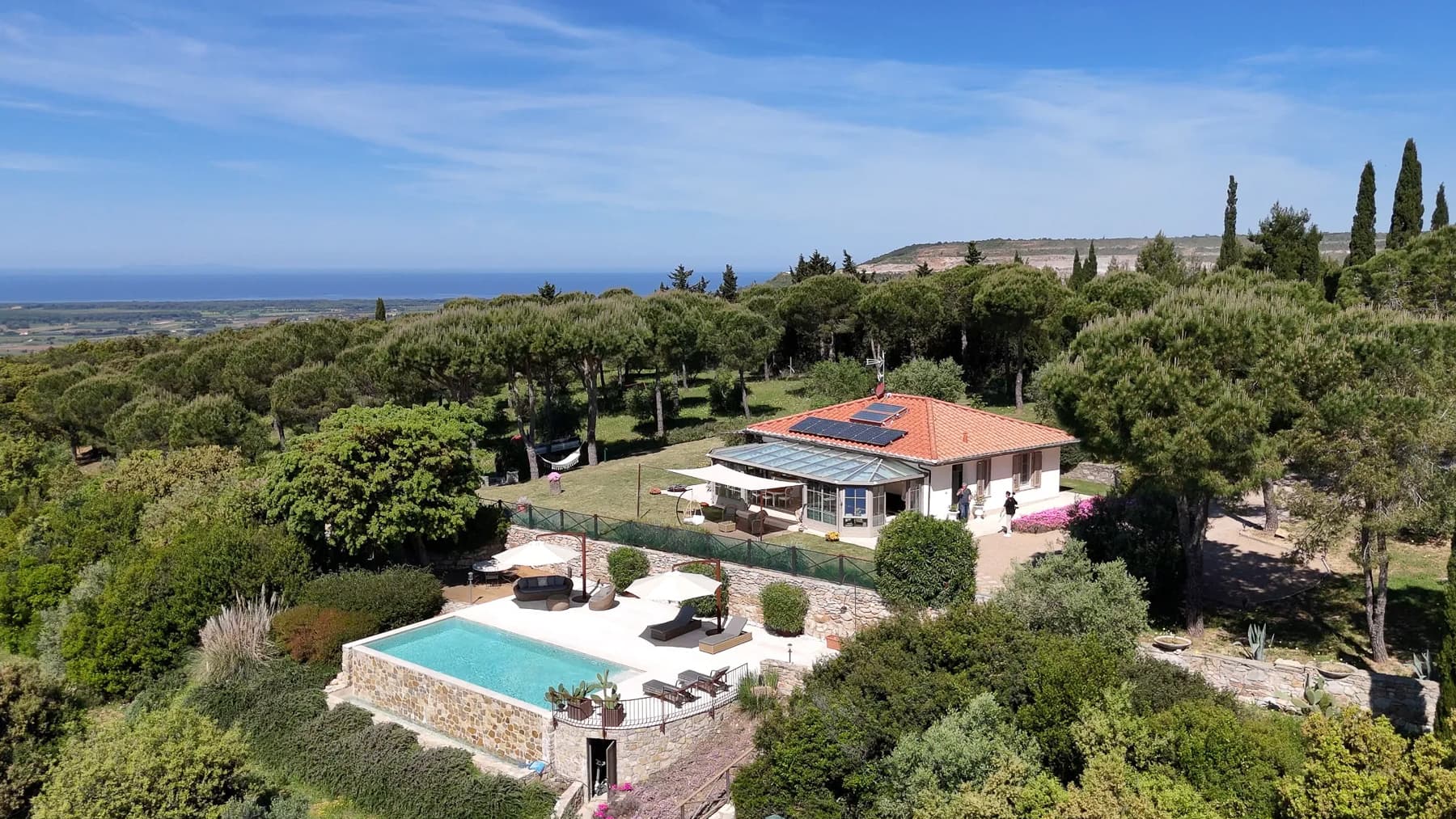 Villa with Pool and Garden in Campiglia Marittima, Tuscany
