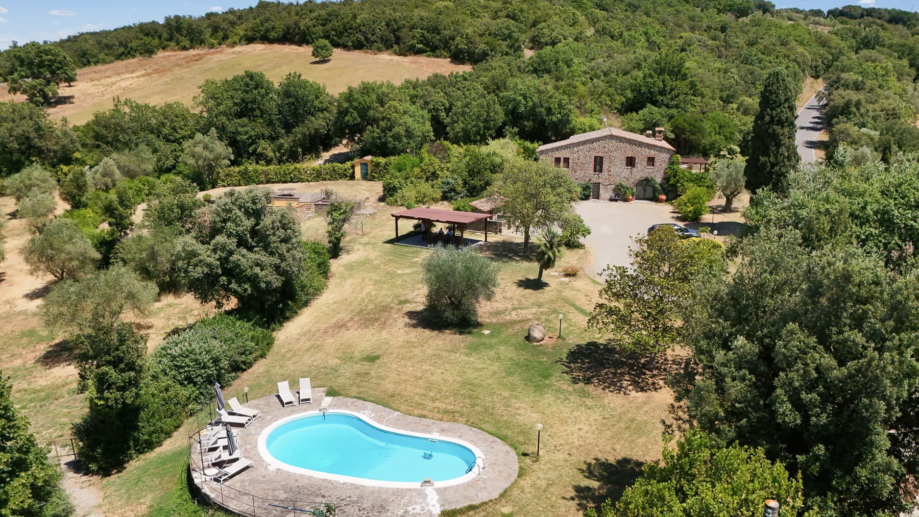 Casale con piscina e giardino privato in Toscana