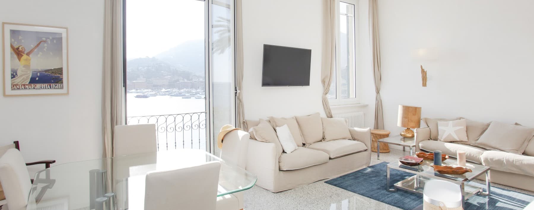 Top-Floor Apartment with Sea View in Santa Margherita Ligure