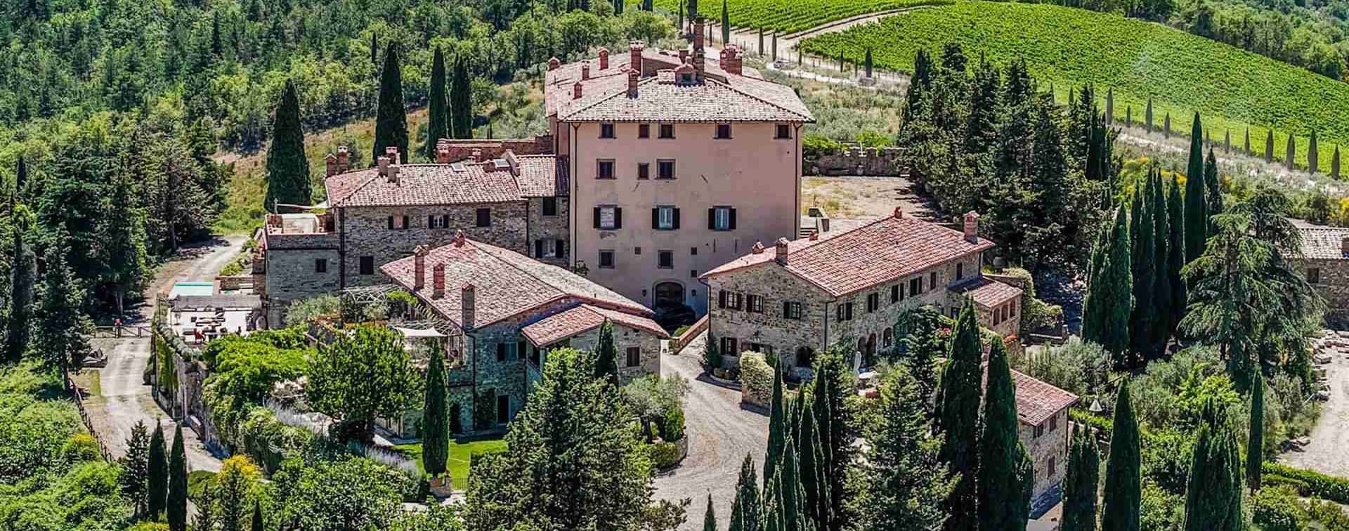 Gaiole in Chianti, Residenza con vista panoramica