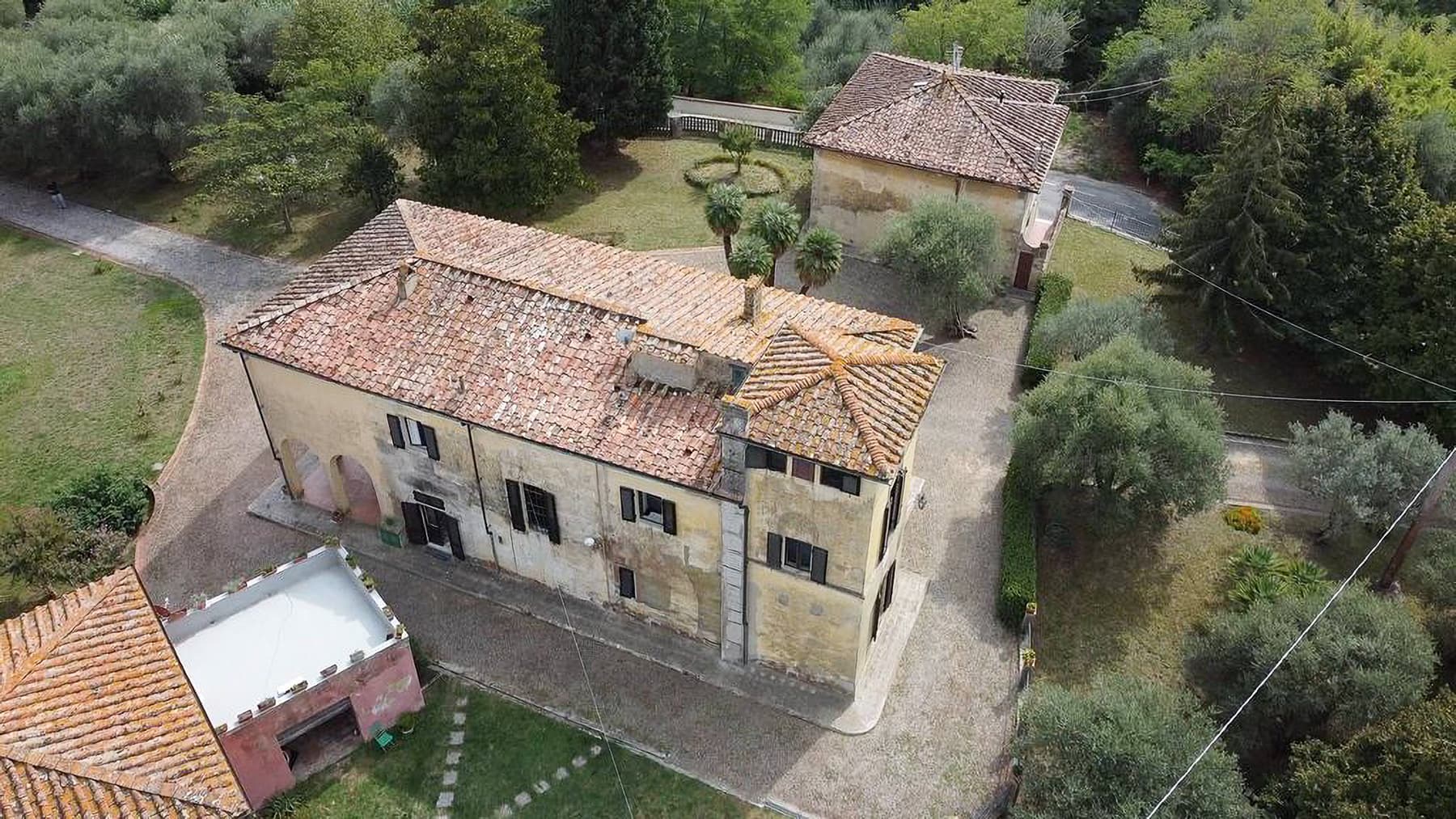 Villa storica con vista colline pisane, Tripalle, Toscana