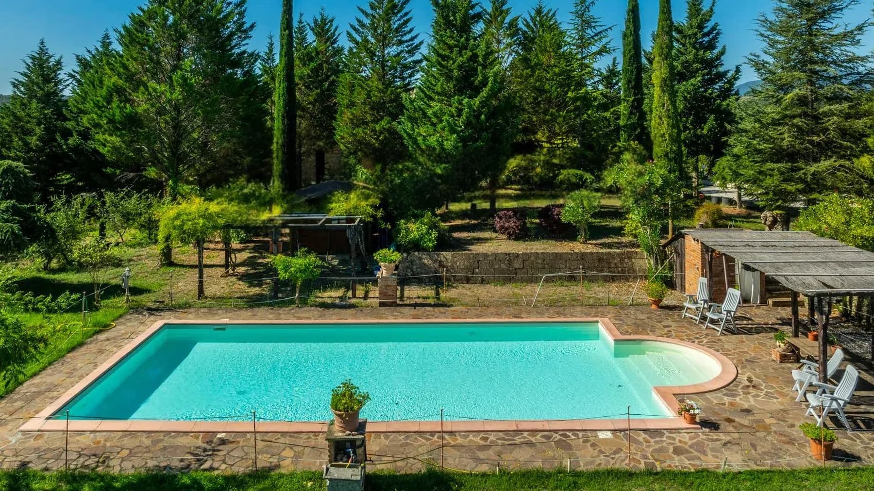 Casale panoramico con piscina a Città della Pieve, Umbria