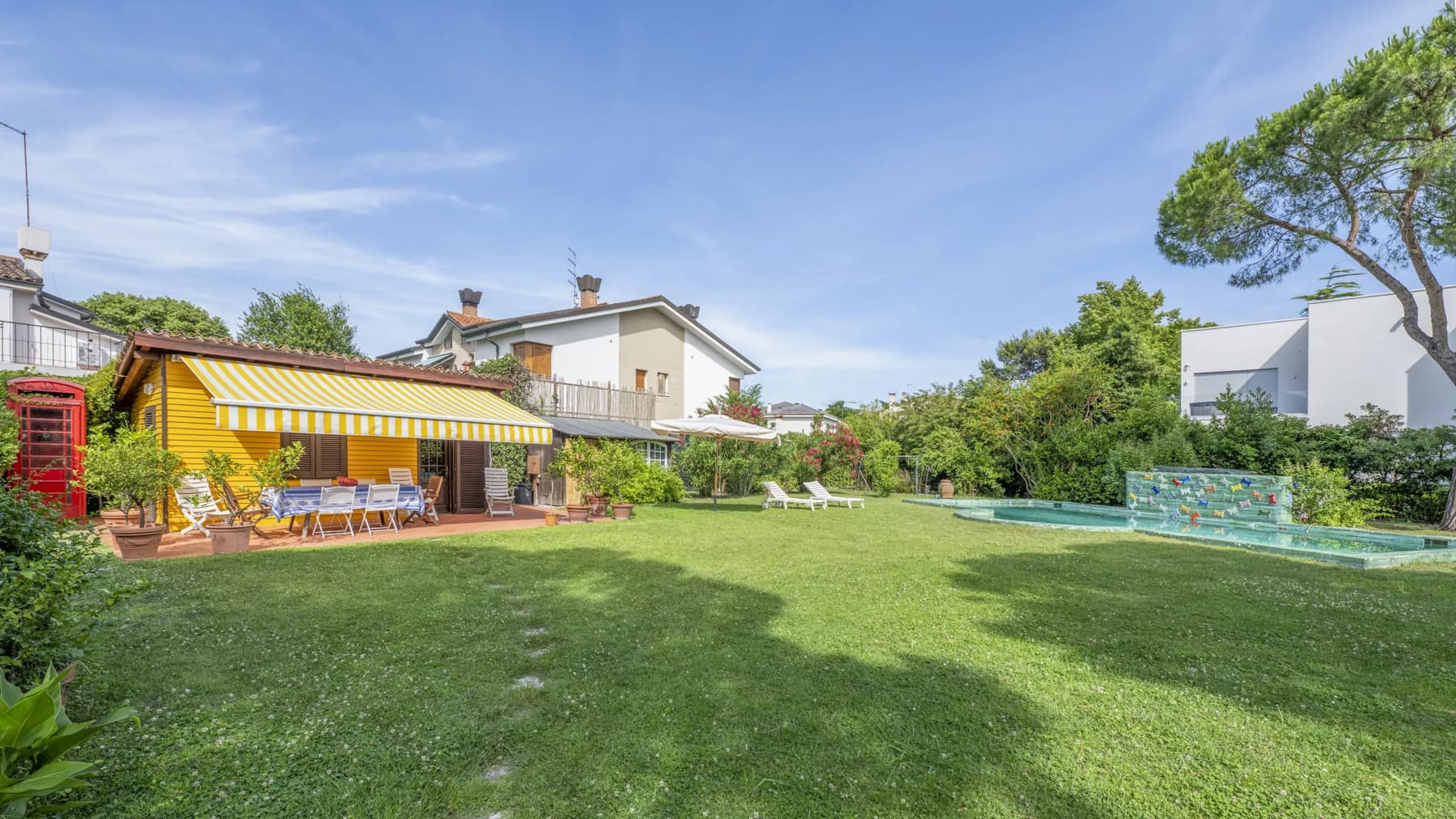 Villa agli Alberoni con Vista Laguna, Giardino e Tre Terrazze