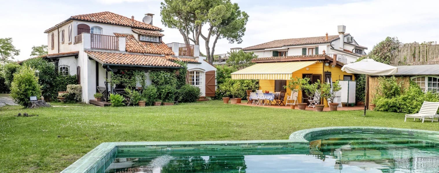 Villa agli Alberoni con Vista Laguna, Giardino e Tre Terrazze