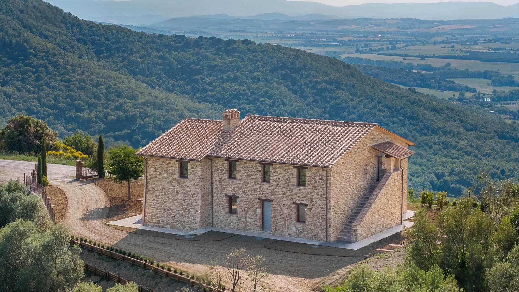 Casale panoramico sul Lago Trasimeno, Panicale, Umbria