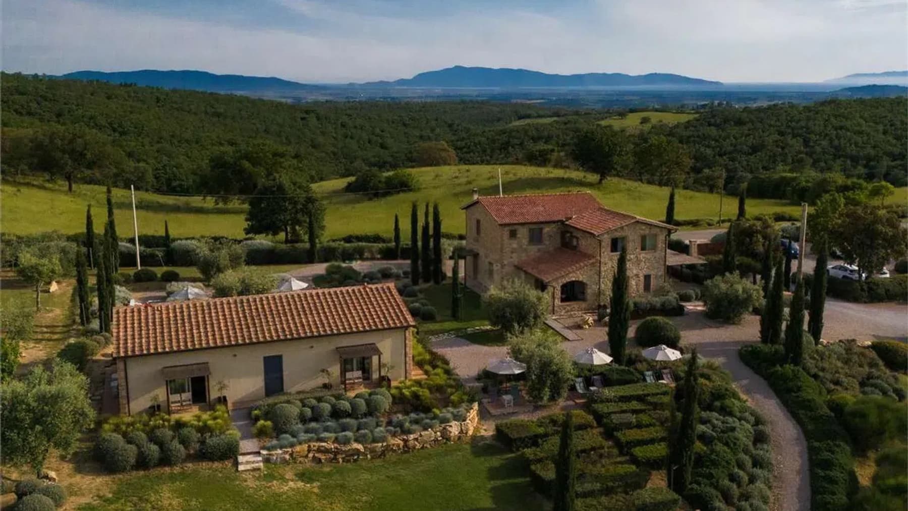 Villa con vista mare a Magliano in Toscana