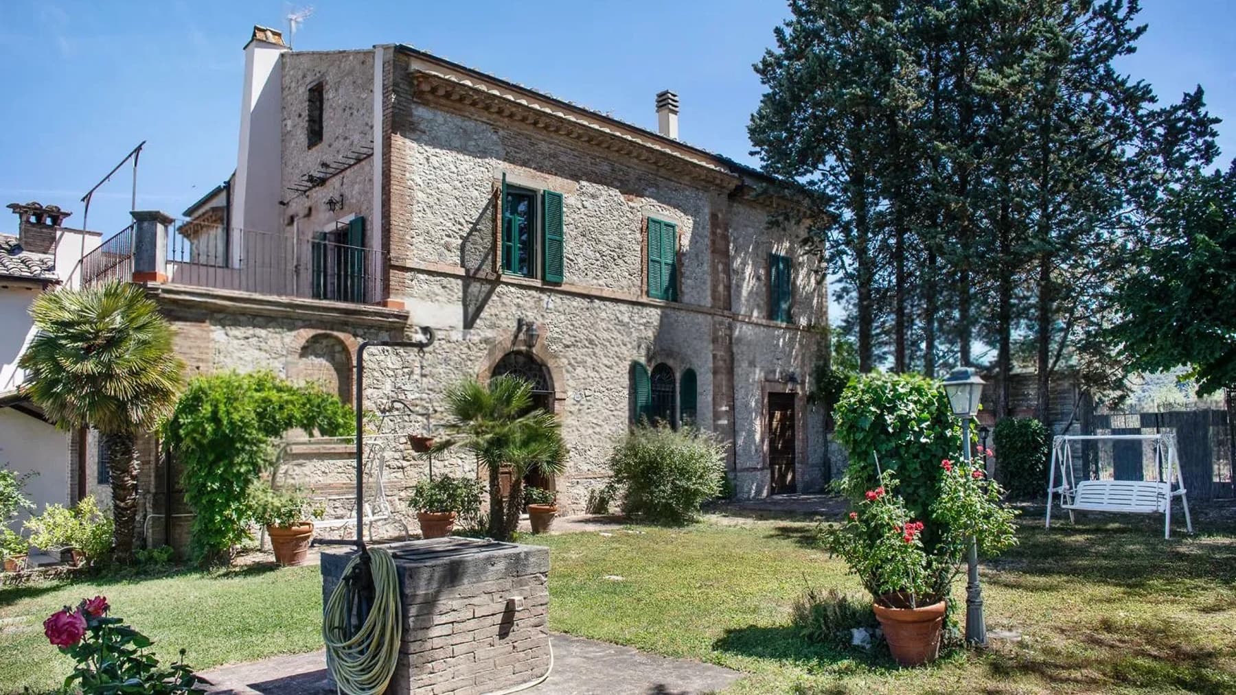 Villa panoramica in pietra ad Amelia, Umbria
