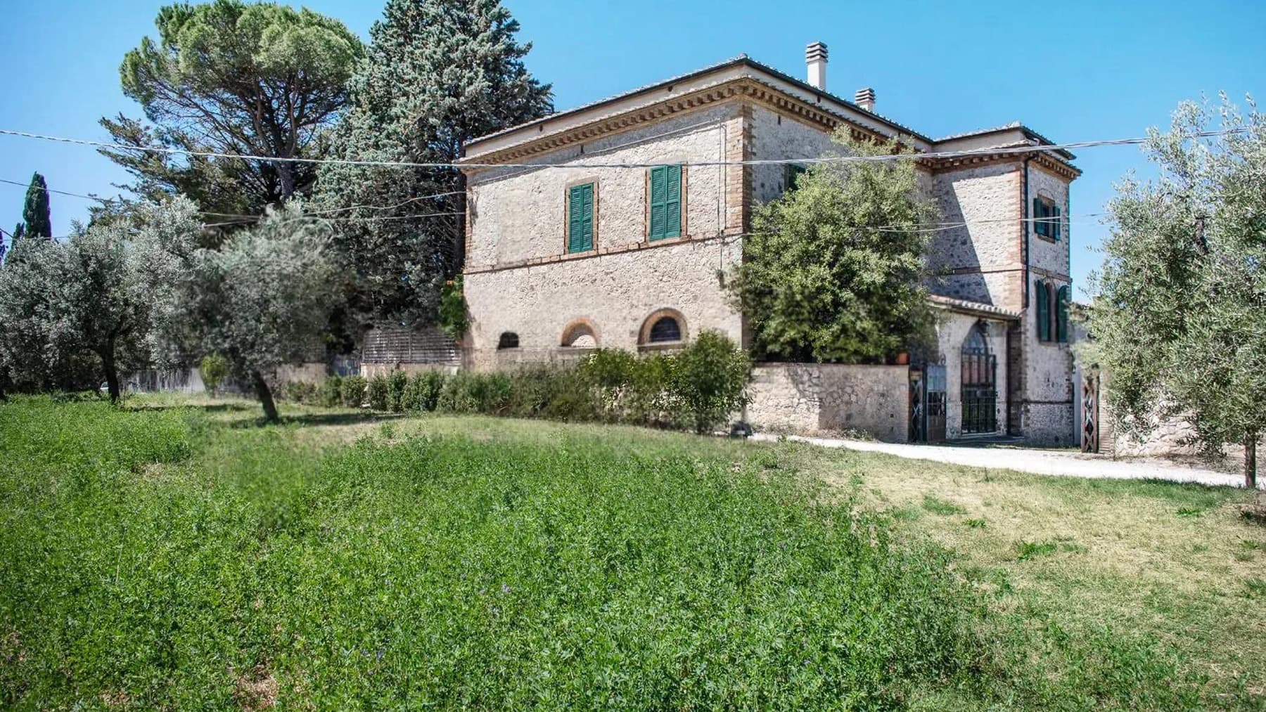 Villa panoramica in pietra ad Amelia, Umbria