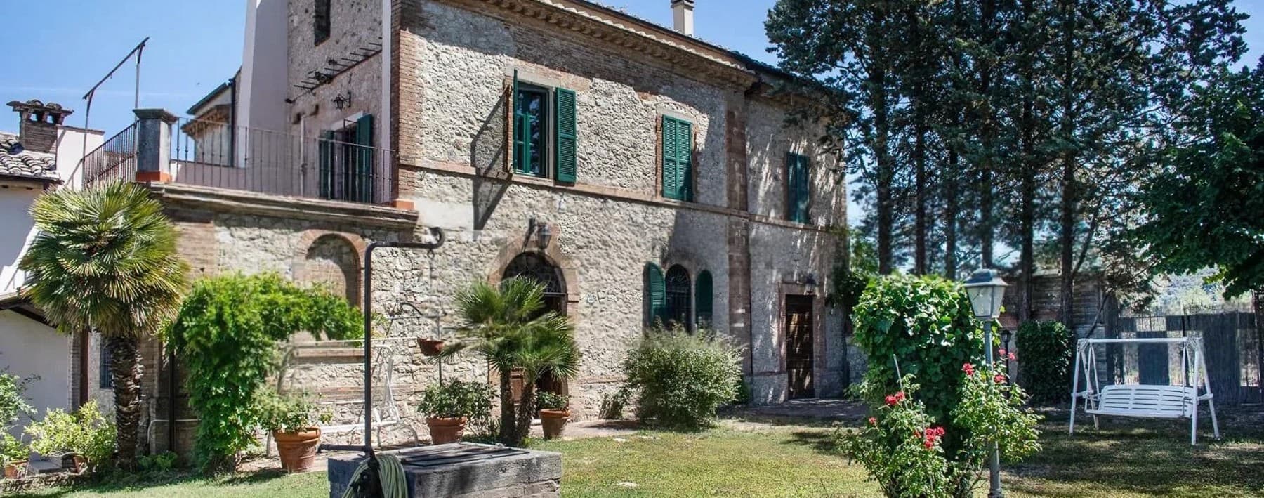 Villa panoramica in pietra ad Amelia, Umbria
