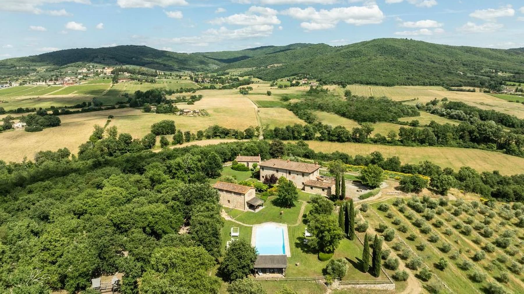 Casale panoramico nel cuore del Chianti aretino