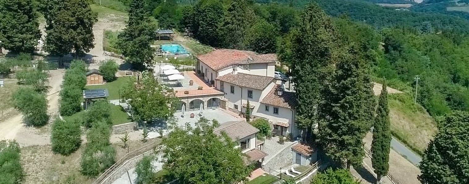 Casale panoramico nel Mugello, Dicomano, Toscana