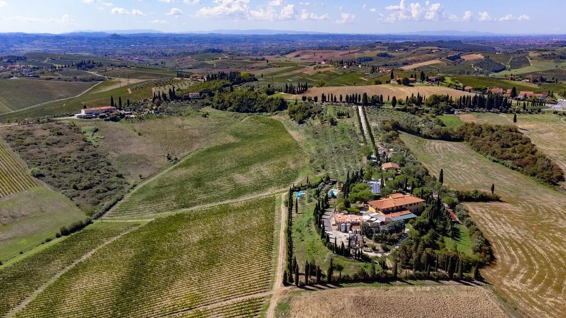 Villa panoramica con agriturismo a Cerreto Guidi, Toscana