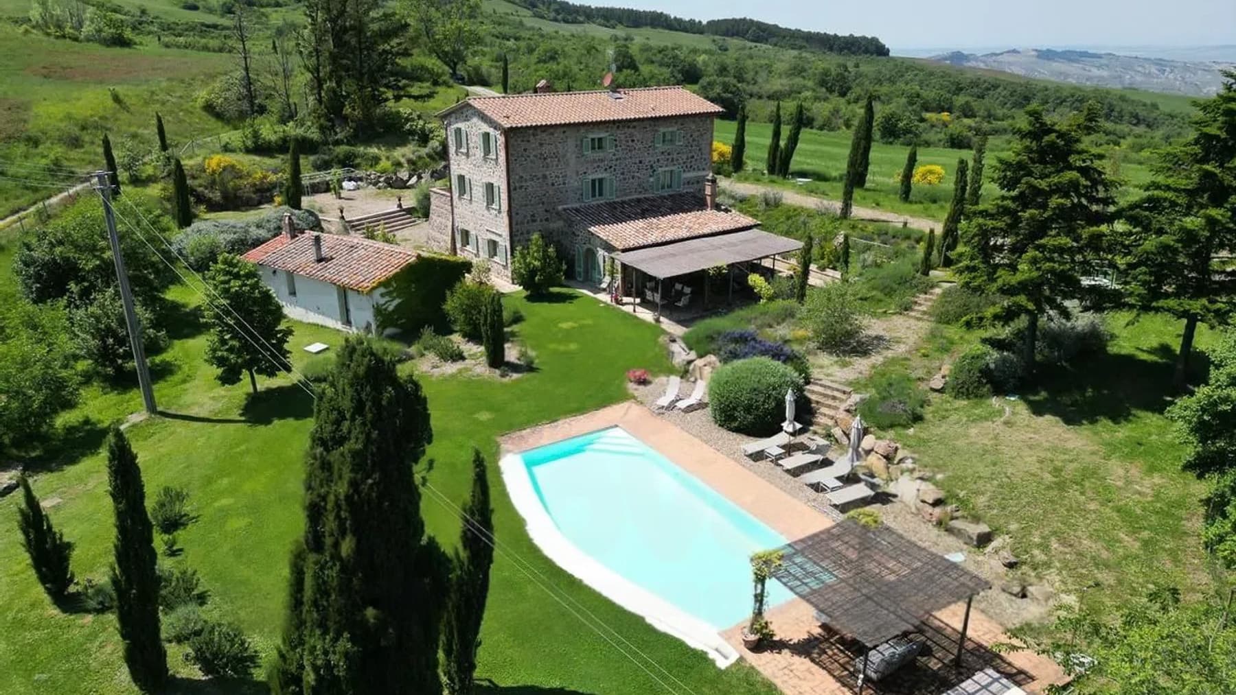 Casale con piscina a Pienza, nel cuore della Val d'Orcia