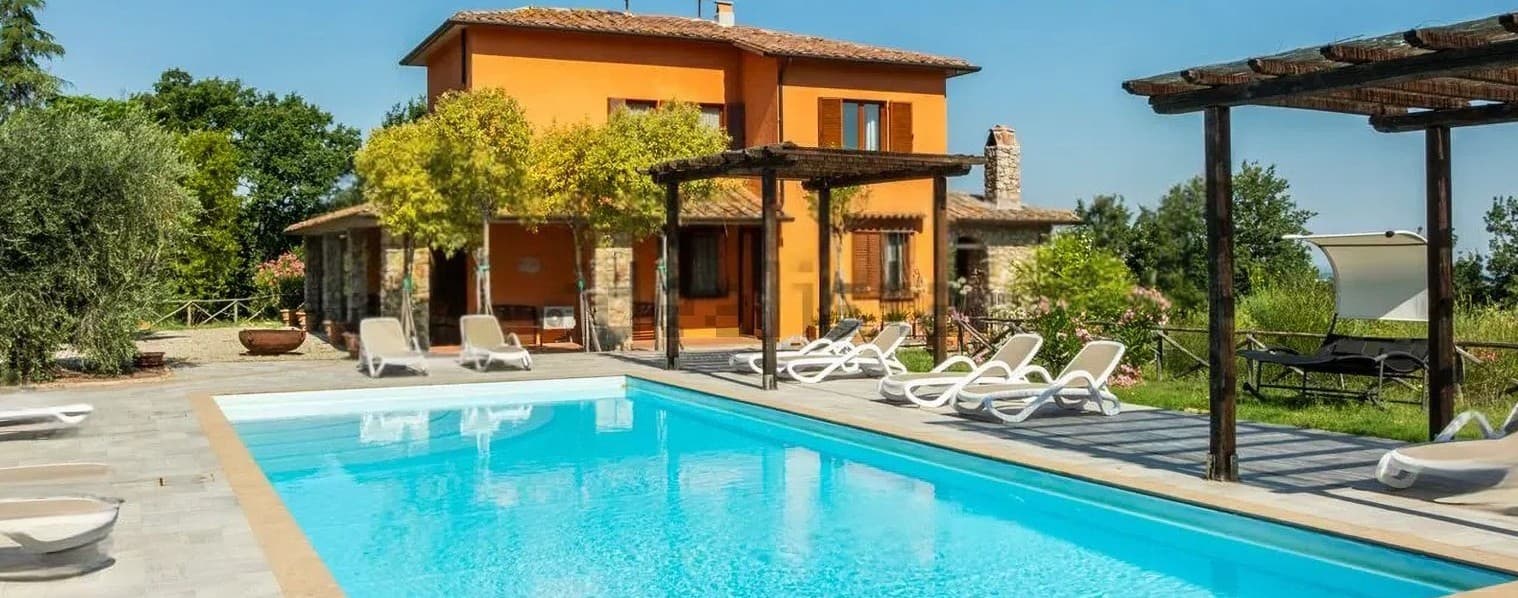 Villa panoramica con piscina a Città della Pieve