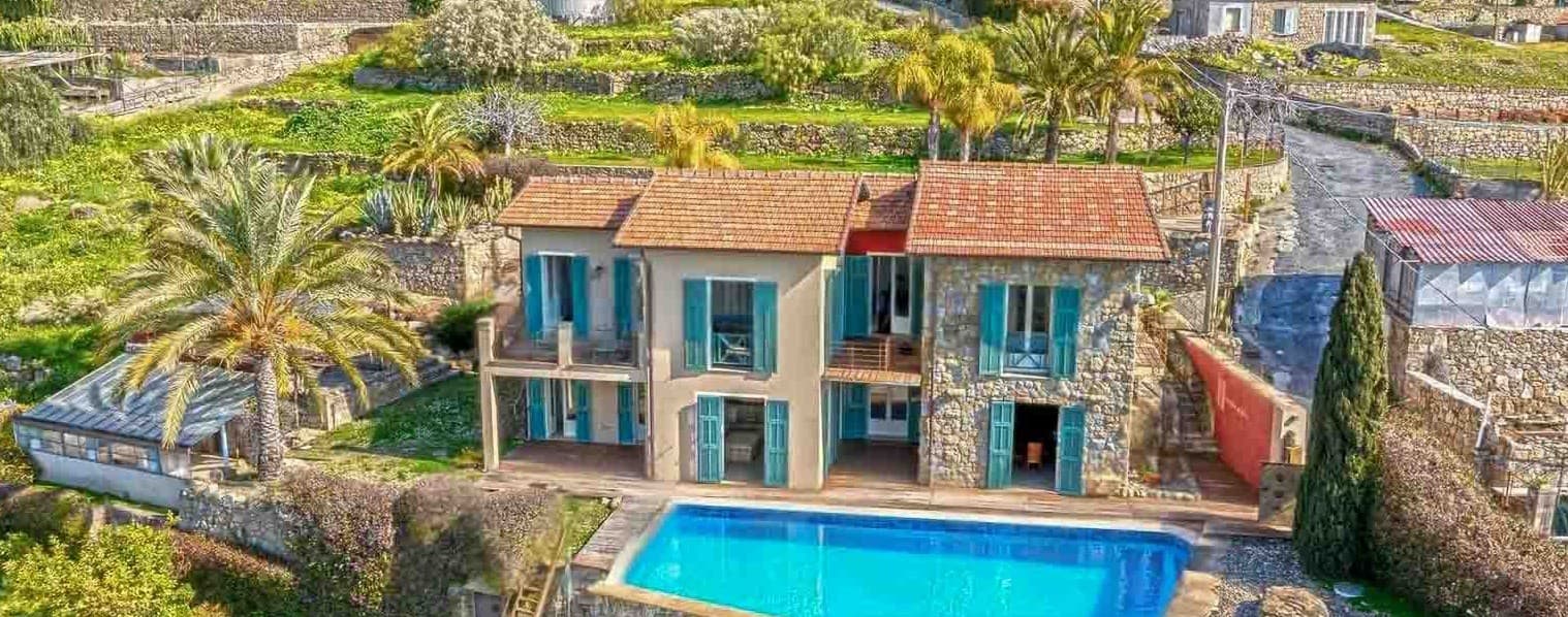 Villa unica con vista mare a Bordighera, Liguria