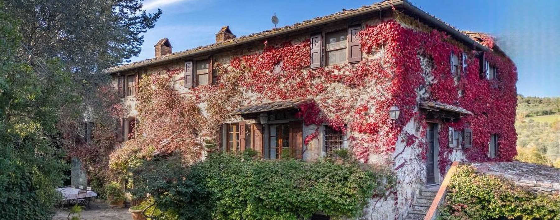 Villa storica con piscina nel Chianti Senese