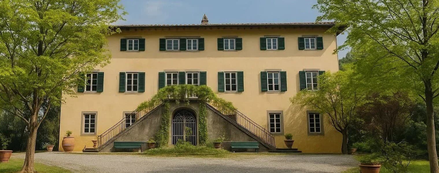 Villa storica nella verde collina di Lucca, Toscana