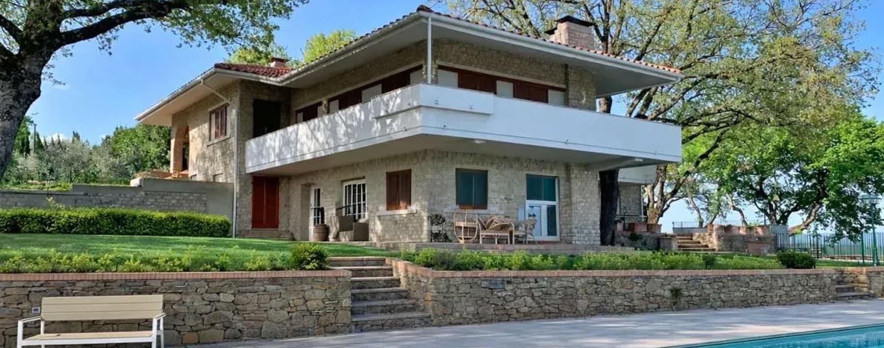 Villa panoramica con piscina a Rigomagno, Toscana