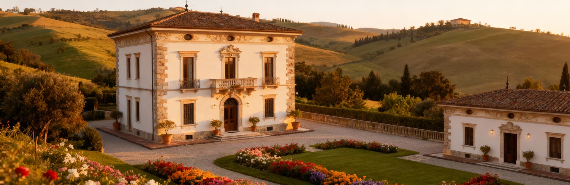 Luxury properties for sale in Cuneo, Piemonte, showcasing elegant villas, pools, and stunning natural landscapes.