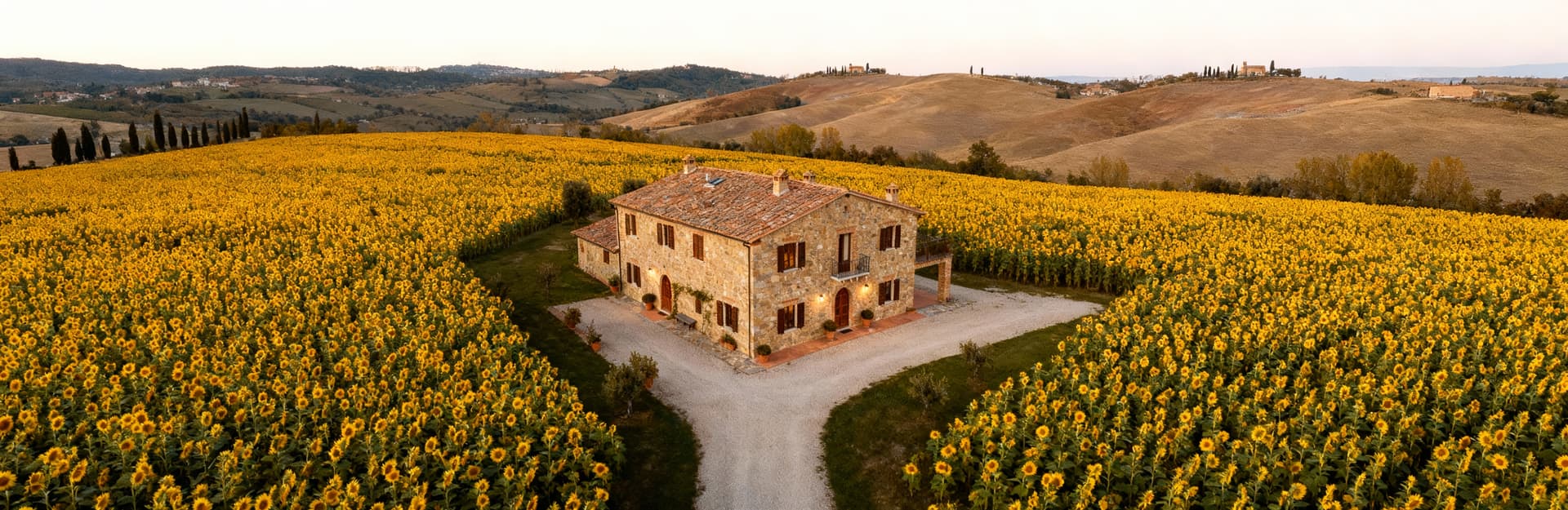 Charming Tuscan agriturismos for sale near Pisa, showcasing scenic landscapes, historic architecture, and luxurious living.