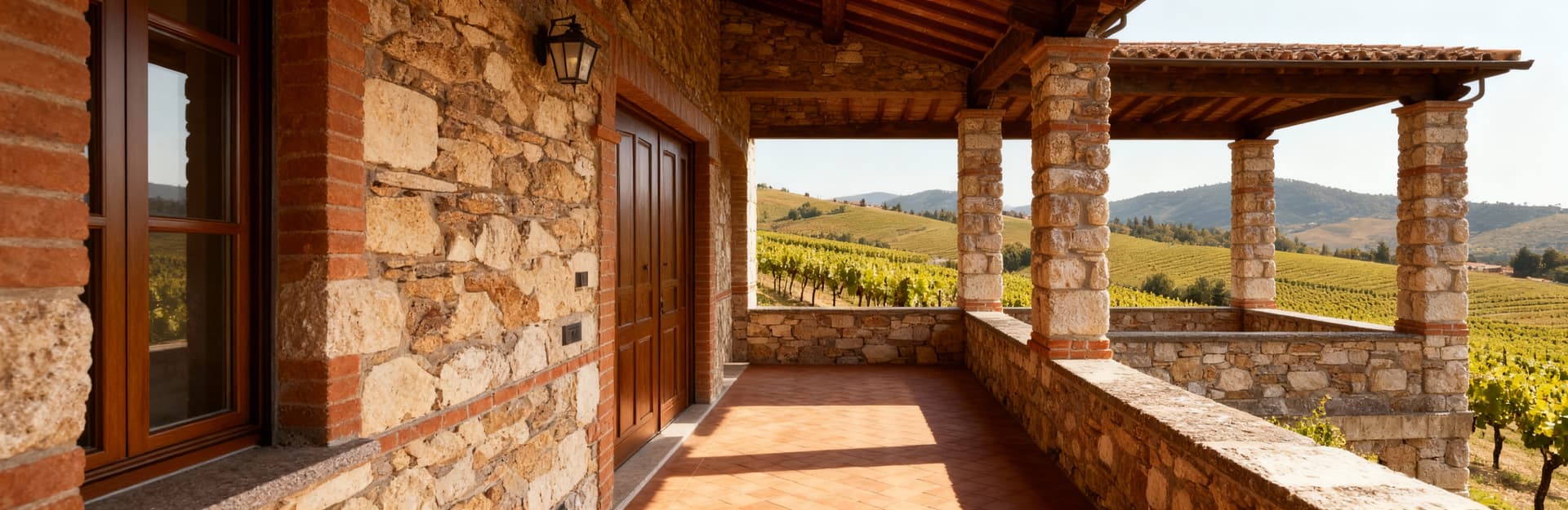 Rustic farmhouses for sale in Brescia, Lombardy, surrounded by vineyards and serene countryside landscapes.