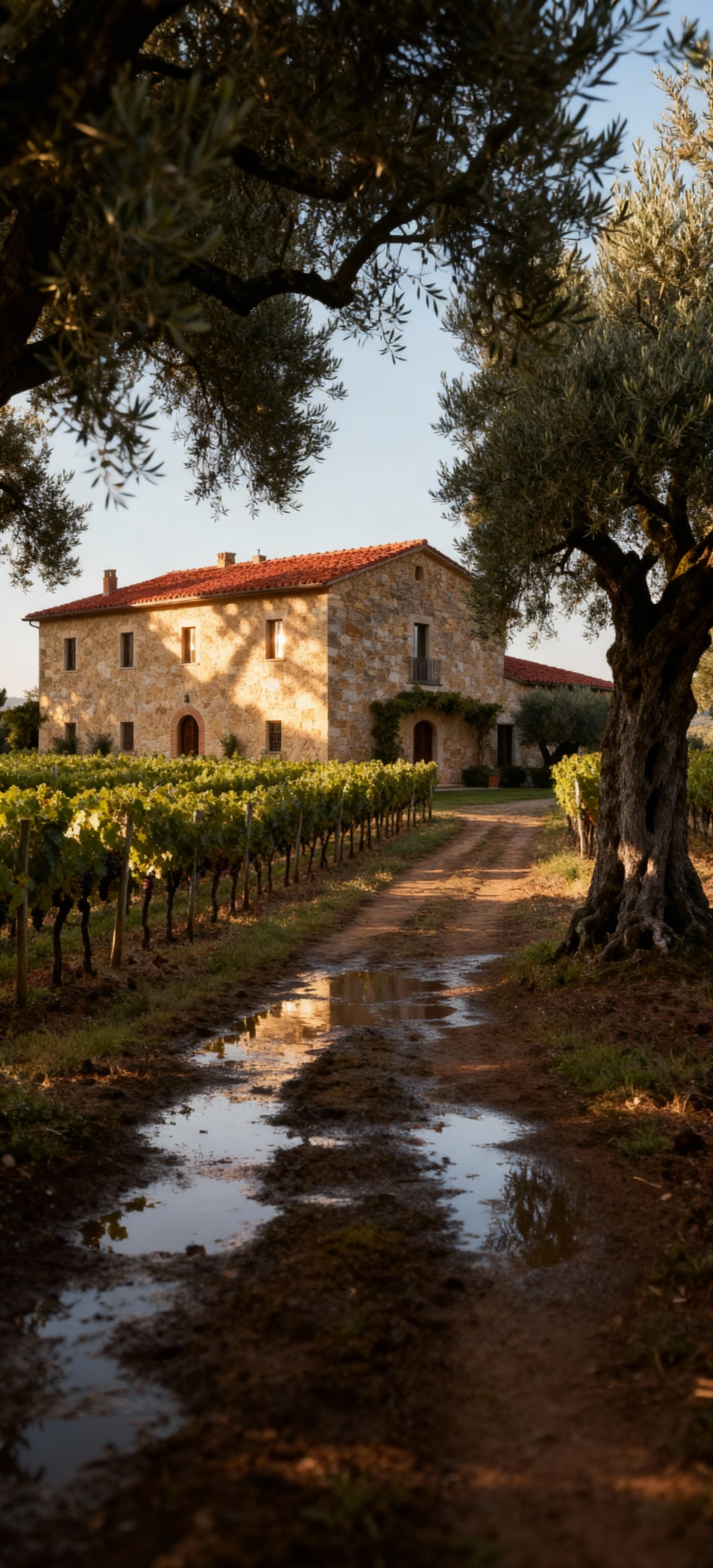 Tuscany countryside real estate in Livorno, featuring elegant villas, historic farms, and scenic landscapes among olive groves.