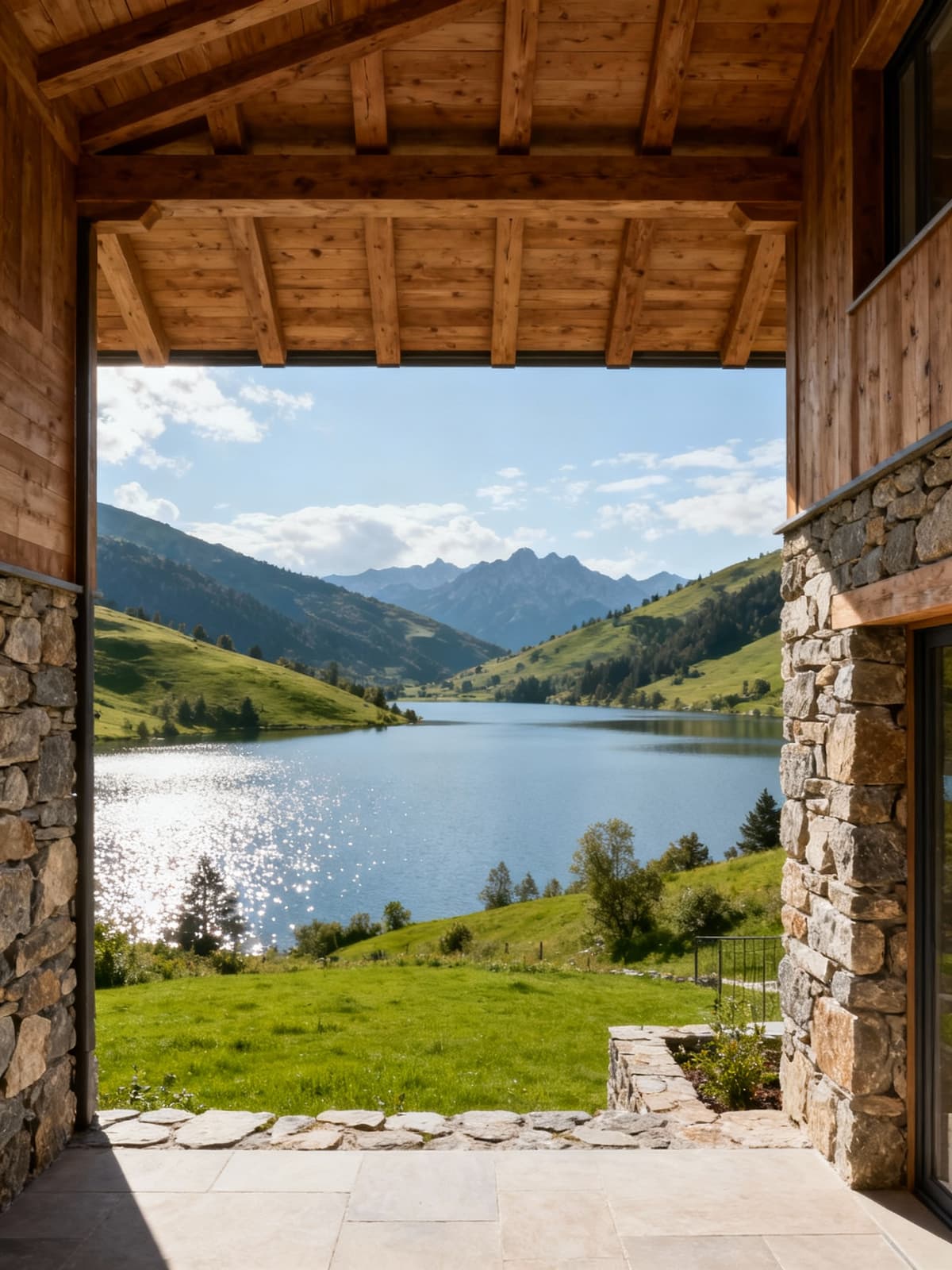 Case indipendenti immerse in un paesaggio verde, circondate da laghi cristallini e armonia naturale. Rifugio esclusivo e panorami incantevoli.